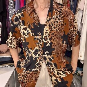 Vintage Impressions Of California Animal Print Blouse